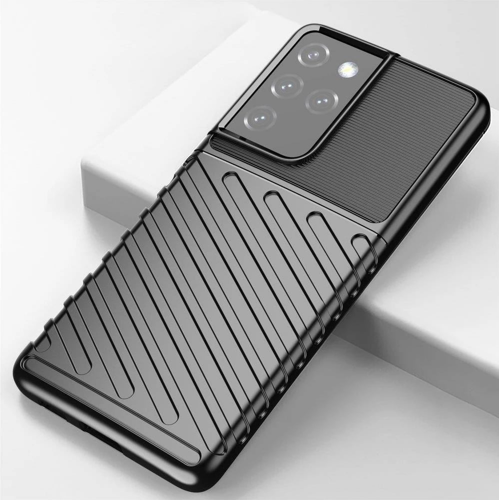Mbështjellës Hurtel Thunder Case për Samsung Galaxy S22 Ultra, i kaltër