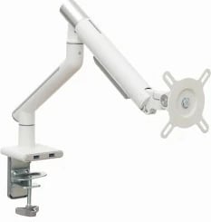 Mbajtëse tavoline për monitor ART RAMM L-19GD, 17-32 inç, 2xUSB 3.0, Alumini, Bardhë