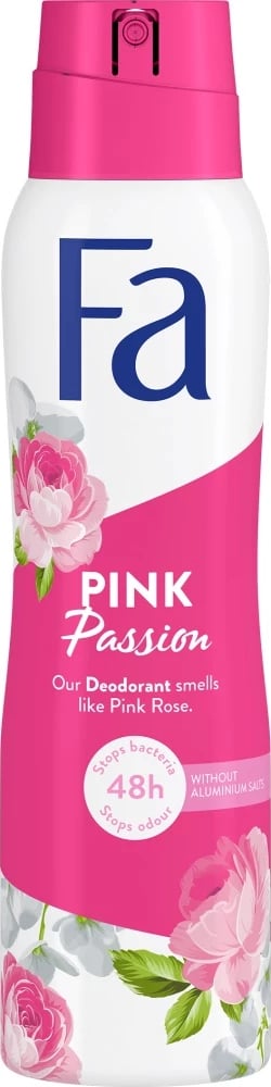 Deodorant spraj për femra Fa Pink Passion me aromë trëndafili, 150ml