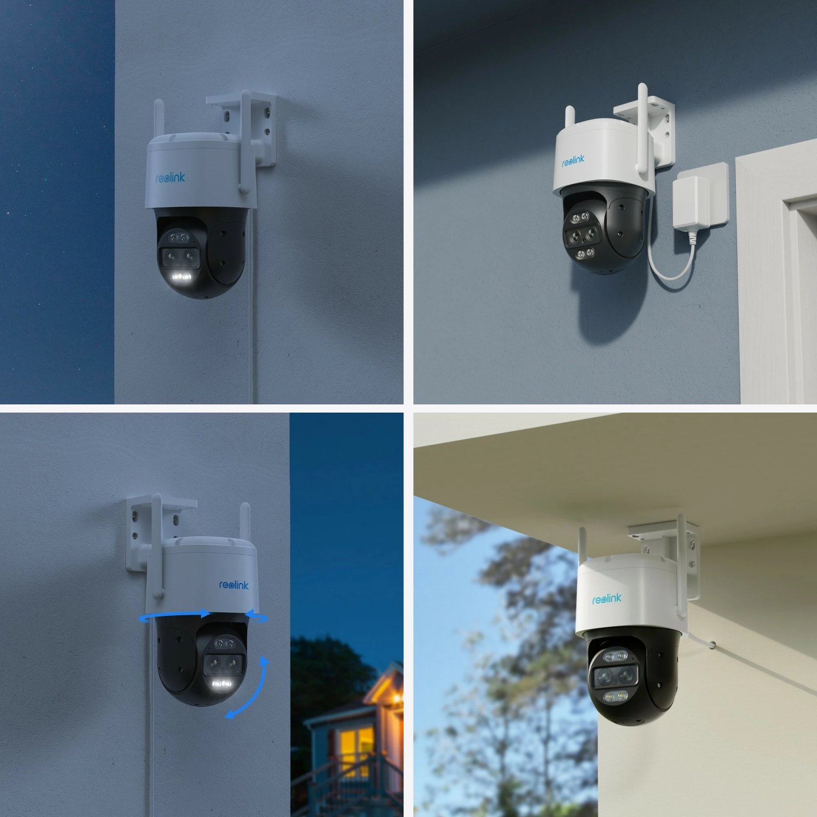 Kamerë sigurie Reolink TrackMix Series W760, 4K, Dual View, Auto-Zoom Tracking, Wi-Fi 2.4/5Ghz, e bardhë