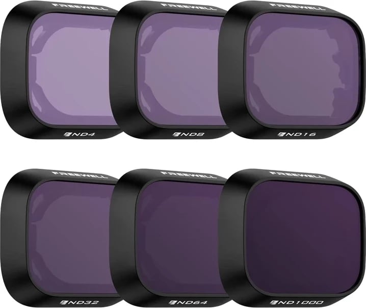 Set filtra ND për dron Freewell FW-MN3-ALD, për DJI Mini 3 Pro / Mini 3, 6 copë