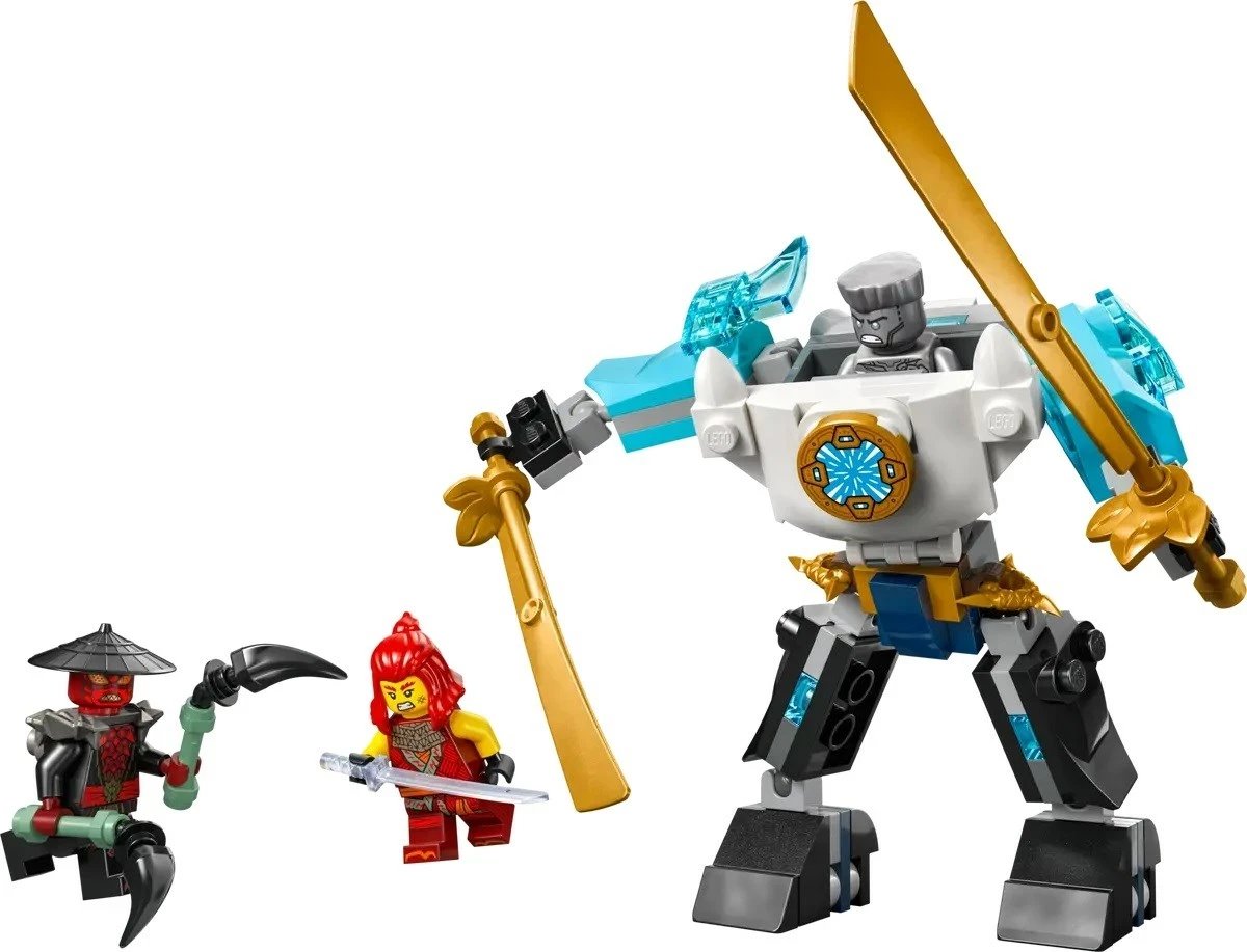Set LEGO NINJAGO Zane's Battle Suit Mech 71827, 92 pjesë, me 2 minifigura