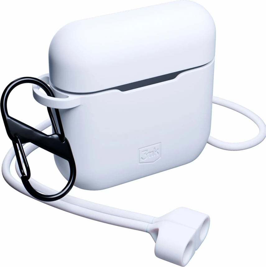 Mbështjellës 3mk për AirPods 3, silikon, i bardhë