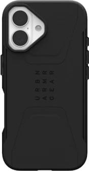 Mbështjellës UAG Civilian MagSafe për iPhone 16, i zi