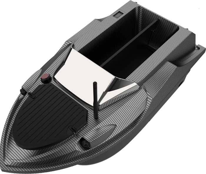 Varkë shpërndarëse karremi me telekomandë, Flytec, V080 Basic, bateri 20000 mAh, GPS 180 pika, dy tanke 3 kg, rreze 800 m, e zezë