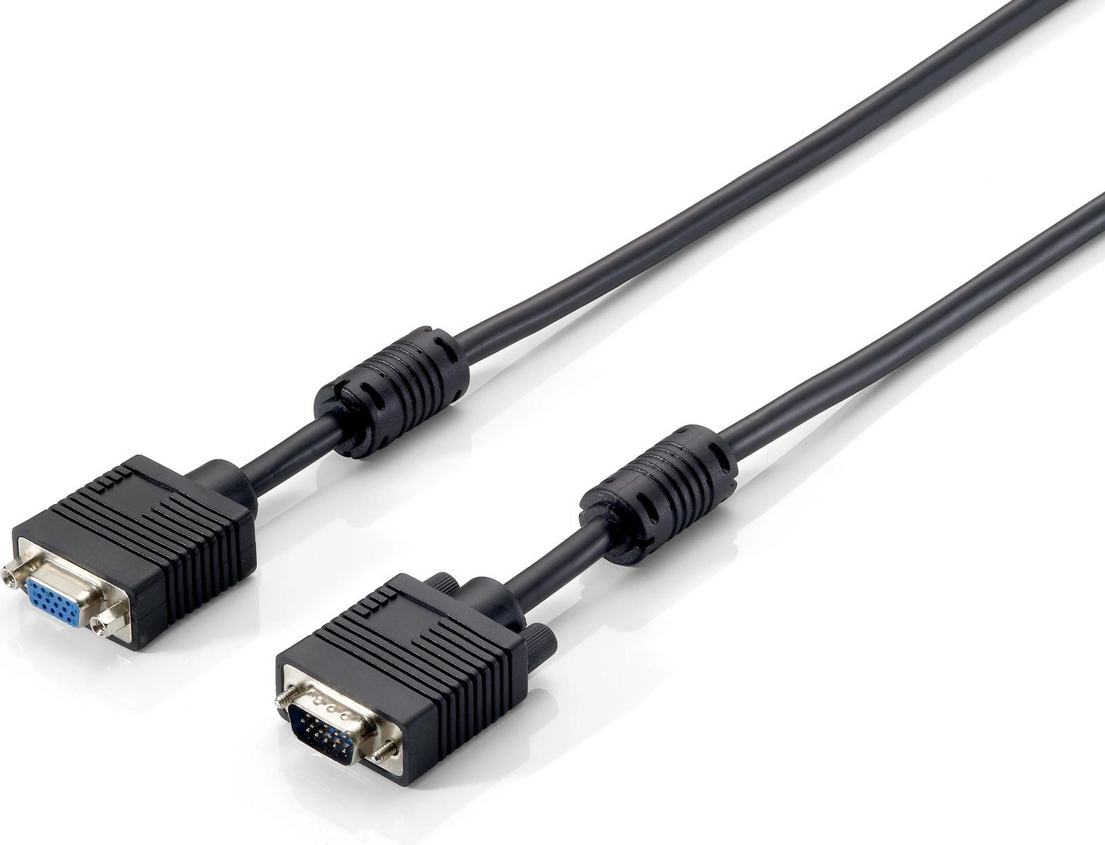 Kabllo VGA zgjatues Equip HD15, 10m, Mashkull/Femër, e zezë