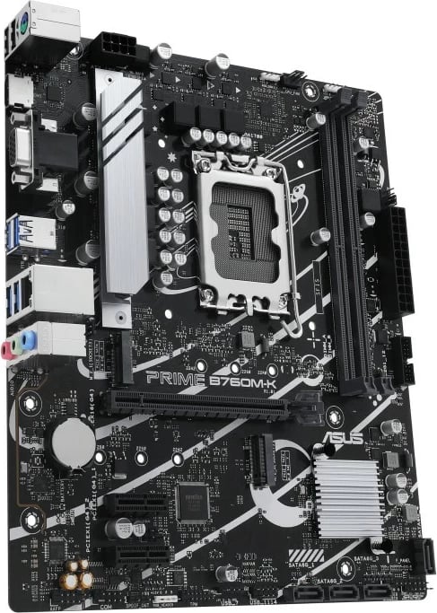 Pllakë amë ASUS PRIME B760M-K, Intel, LGA 1700, DDR5, 96 GB