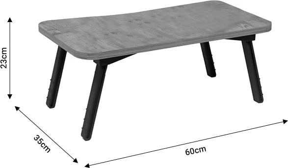 Mbajtëse laptopi Rahe, melaminë anthracite-metal i zi, 60x35x23cm