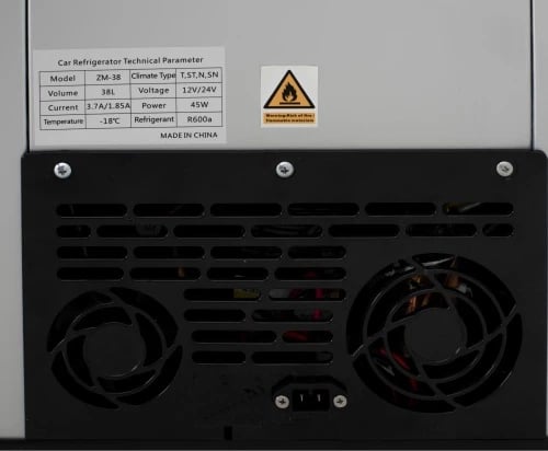 Frigorifer portativ me kompresor, Camry CR 8076, 38L, dy ndarje (15L frigorifer + 23L ngrirës), ekran LCD, gri