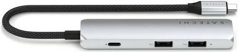 Hub Satechi 4w1 ST-P4S, USB-C, 4K HDMI, 2x USB-A, ngjyrë argjendi