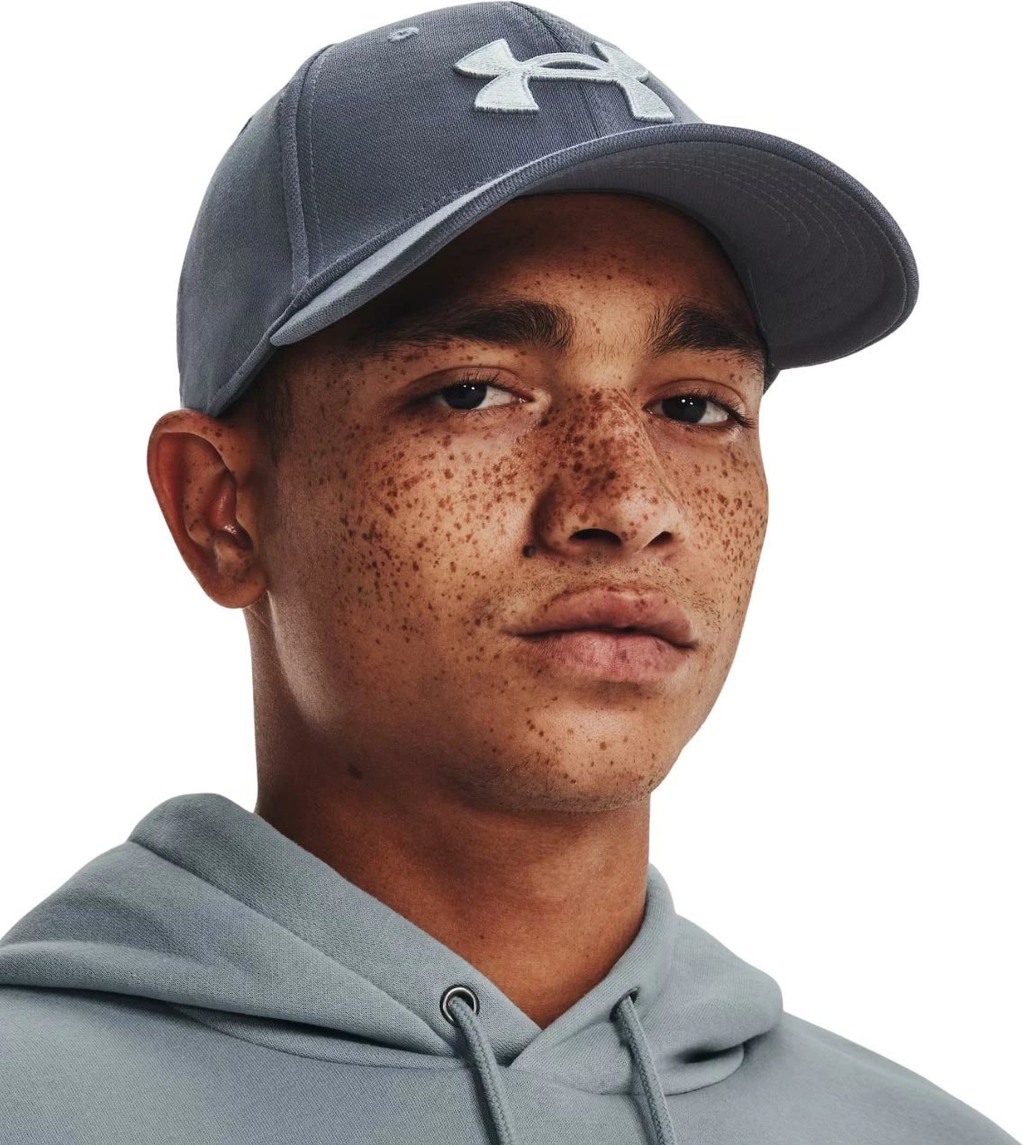 Kapelë me strehë Under Armour për meshkuj, e hirtë