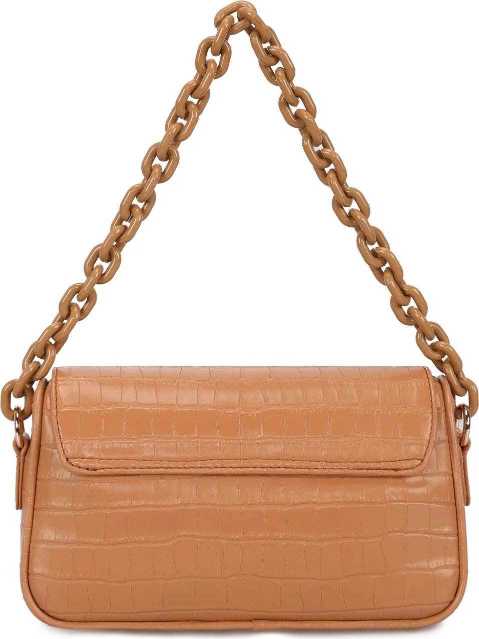 Çantë krahu Lucky Bees, ngjyrë tan, Croco 240