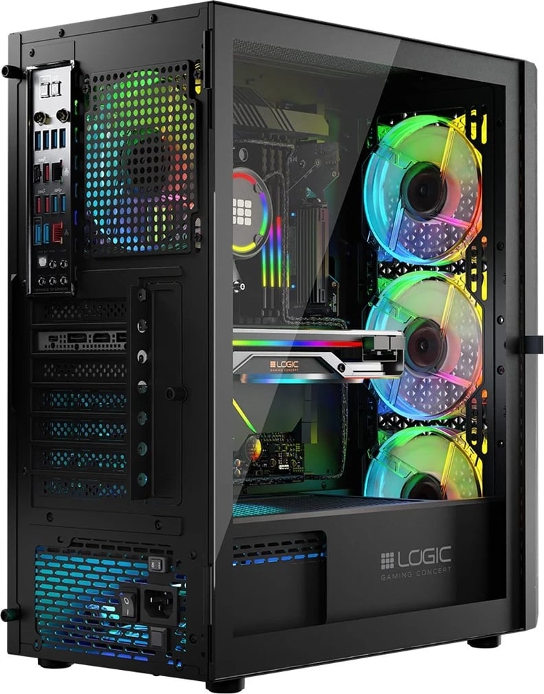 Kasë LOGIC ARAMIS ARGB MINIDI USB 3.0, e Zezë Kasë LOGIC ARAMIS ARGB MINIDI USB 3.0, e Zezë