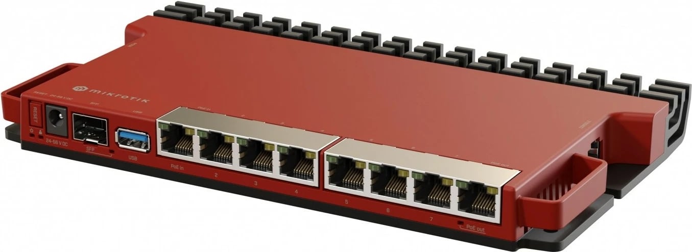 Router MikroTik L009UiGS-RM, 2.5Gigabit Ethernet, 8 porta, SFP, USB 3.0, i zi, rackmount