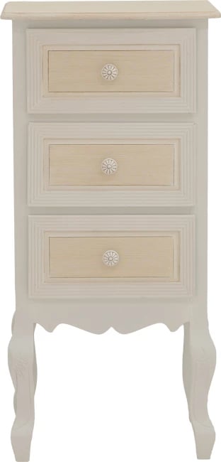 Komodinë me sirtarë Joliene Inart ngjyrë natyrale-antike MDF 40x34.5x82cm