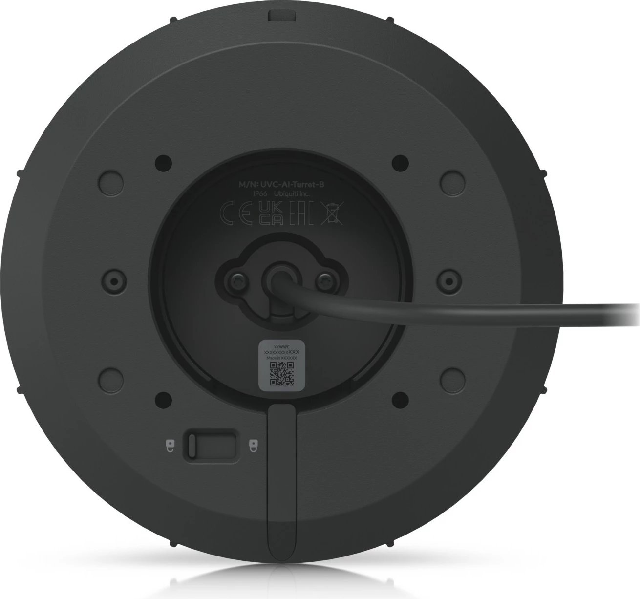 Kamerë sigurie Ubiquiti UniFi UVC-AI-Turret-B, 4K, kënd i gjerë, natë, e zezë