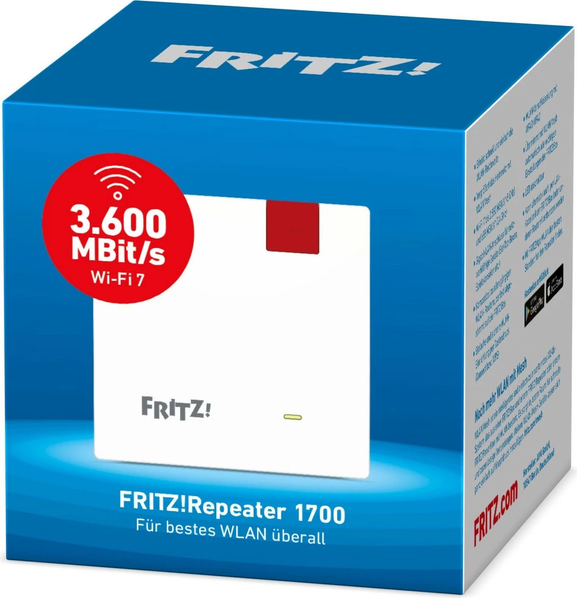 Përsëritës Wi-Fi AVM FRITZ!Repeater 1700, Wi-Fi 7