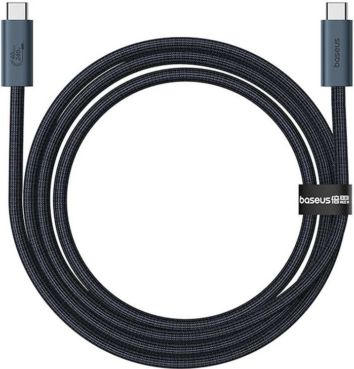 Kabllo USB-C në USB-C Baseus Flash 2, 1m, 240W, e zezë