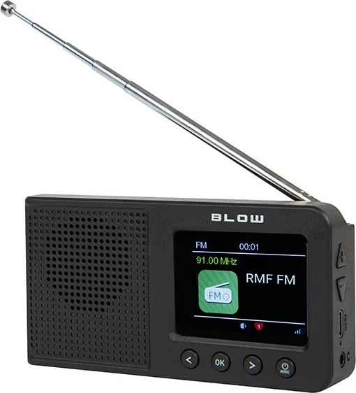 Radio portabile BLOW RK3, FM/DAB+, Bluetooth, e zezë
