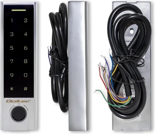 Kyçja me kod Qoltec 52449 PROTEUS, me lexues të gishtërinjve | RFID | Kod | Kartë | çelës fob | Zile | IP68 | EM Kyçja me kod Qoltec 52449 PROTEUS, me lexues të gishtërinjve | RFID | Kod | Kartë | çelës fob | Zile | IP68 | EM