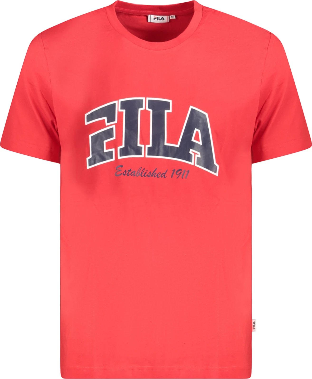 Maicë për meshkuj FILA Lanaken Regular Fit Graphic, e kuqe