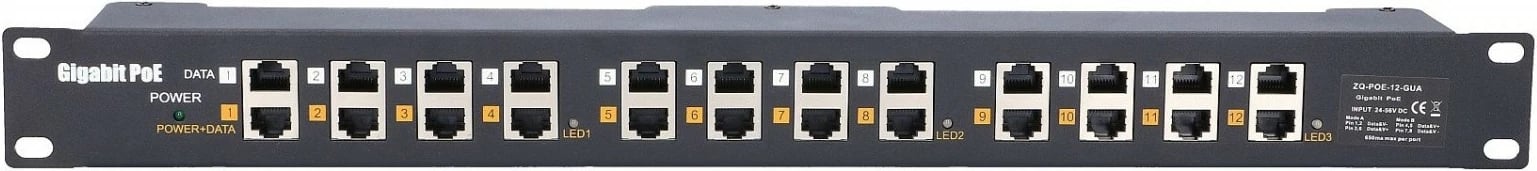 PoE Injector Extralink EX.1988, 12 porta Gigabit, i zi