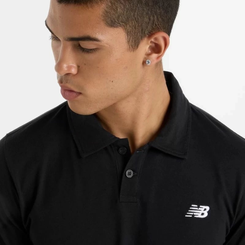 Maicë polo për meshkuj New Balance, e zezë