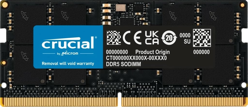 RAM Memorje Crucial CT16G48C40S5, 16 GB, DDR5, 4800 MHz
