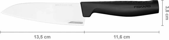 Thikë kuzhine Fiskars 1051749, Chef's knife, çelik inox, dorezë plastike, e zezë