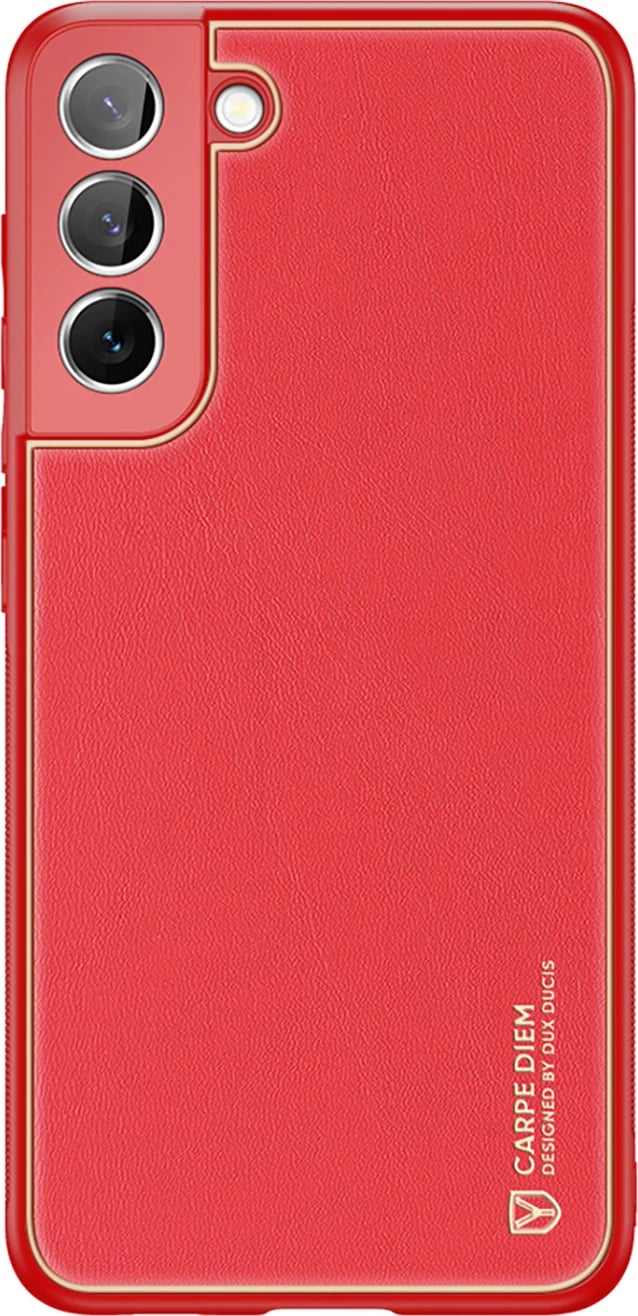 Mbështjellës Dux Ducis Yolo për Samsung Galaxy S22+, lëkurë ekologjike, Kuq
