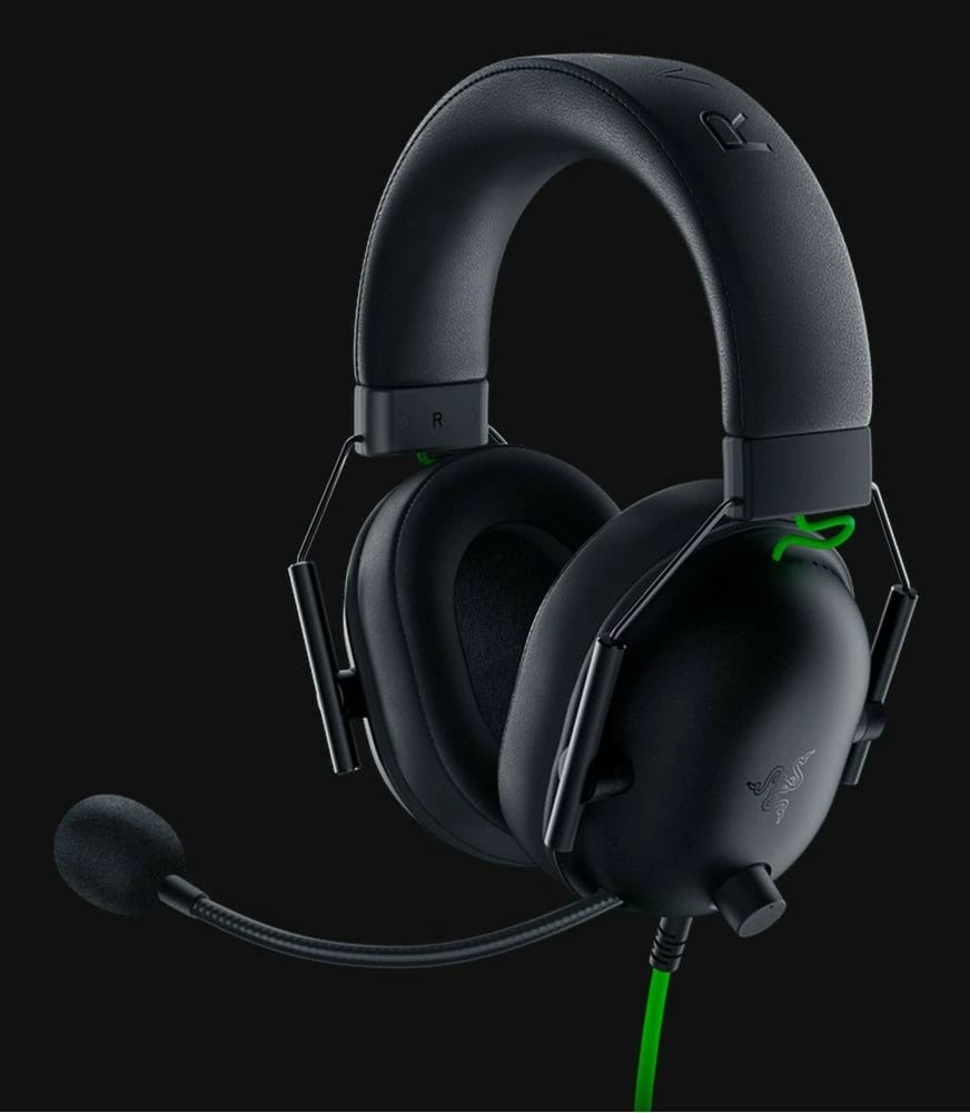 Kufje Razer BlackShark V2 X, Wireless, Gaming, 12 - 28000 Hz, 260 g, E zezë