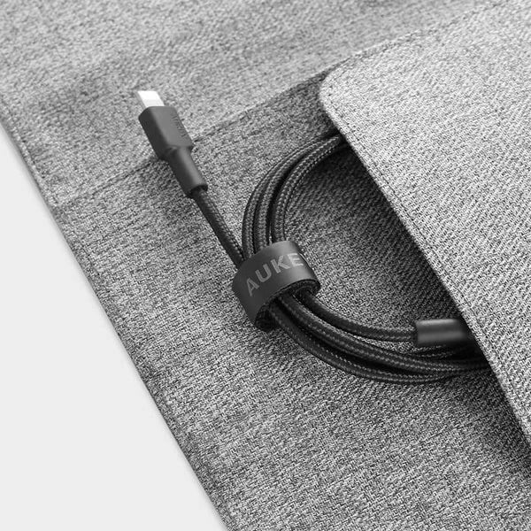 Kabllo AUKEY CB-CL02, USB-C në Lightning, 1.2m, Najlon, E zezë
