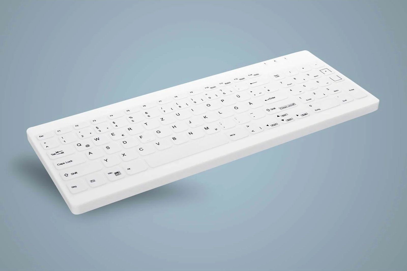 Tastierë Cherry AKTIVE KEY Hygiene Compact ultraflat e bardhë
