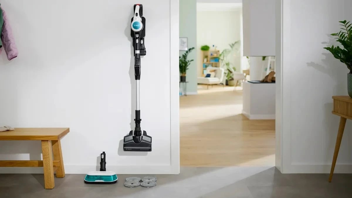 Fshesë pa kabllo 2-në-1 BOSCH Unlimited 7 ProHygienic Aqua, Bardhë