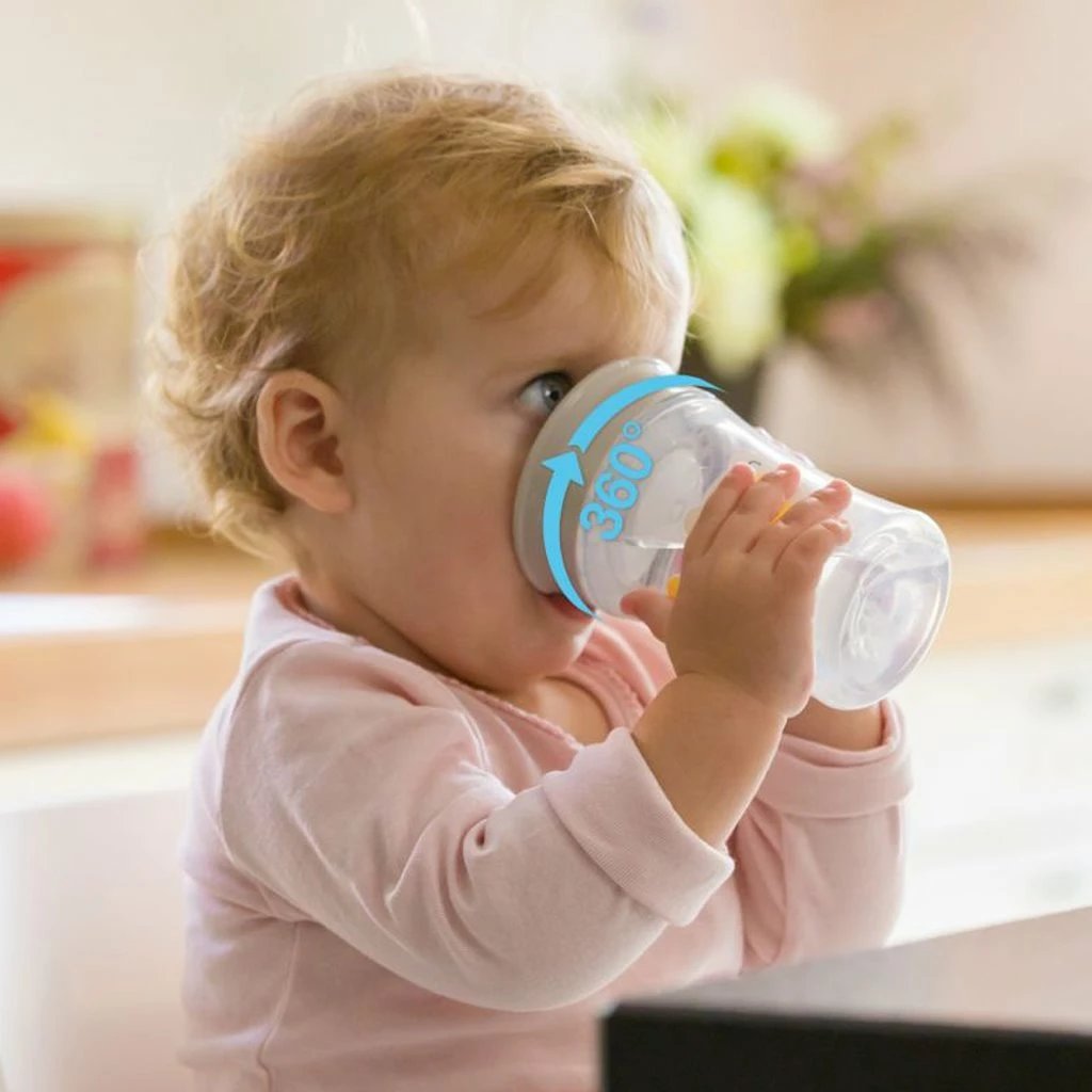 gotë trajnimi bebe NUK Magic 360° Peppa Pig 230 ml 8+ muaj BPA-free me kapak, beige