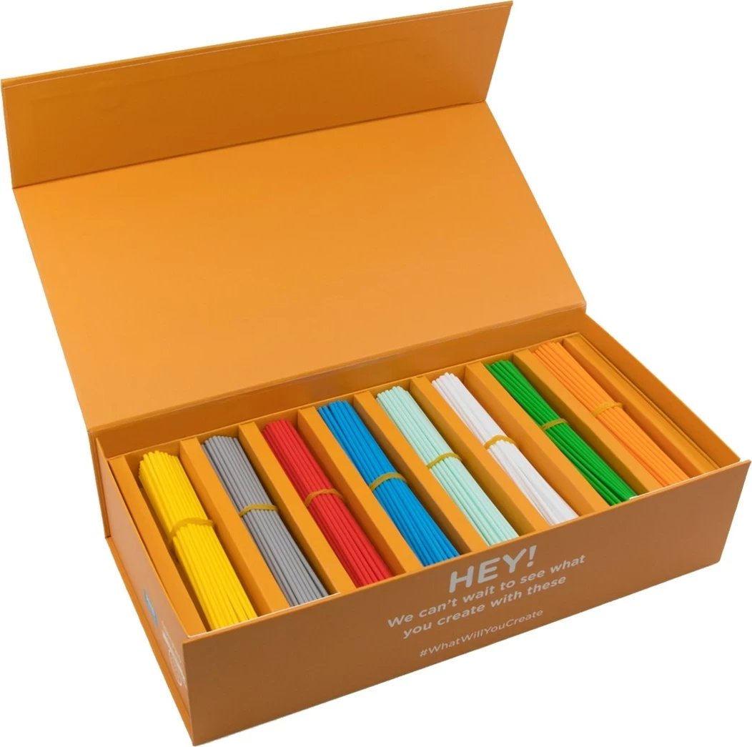 Filamente plastike 3Doodler Start EDU, 8 ngjyra të ndryshme, PLA
