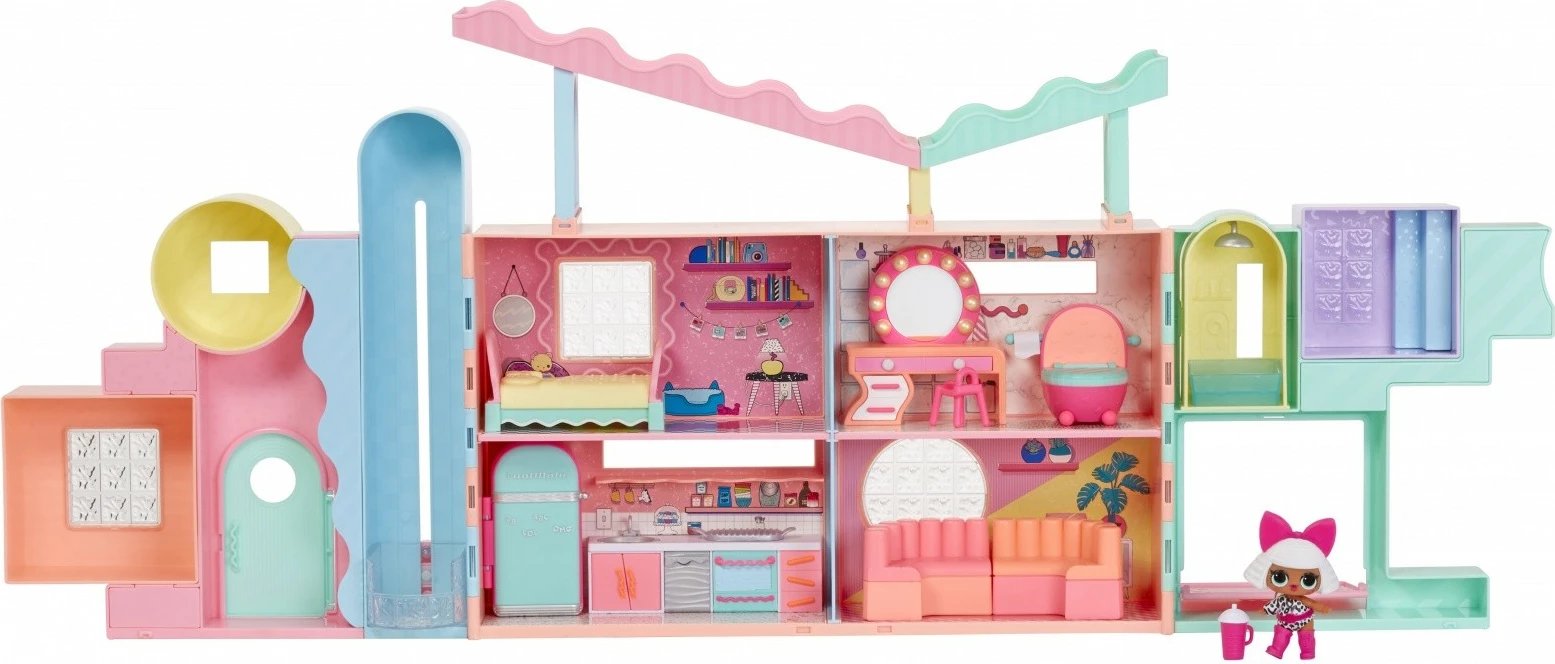 Shtëpi lodër për kukulla L.O.L. Surprise Kinetic Sand Magic House, shumëngjyrëshe, set me 50+ surpriza