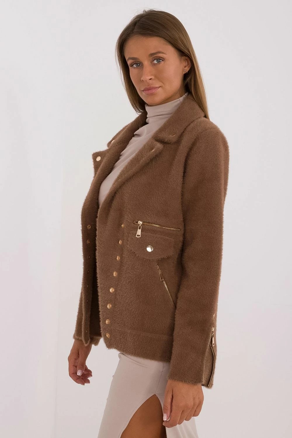 Jakne për femra MBM 203673, kafe