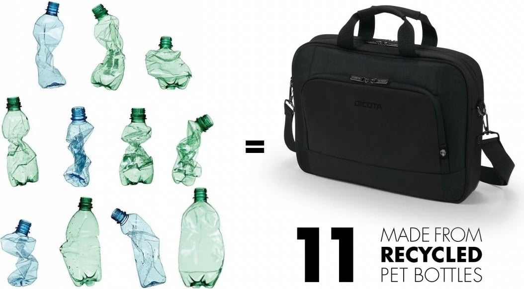 Çantë laptopi, DICOTA, Eco Top Traveller BASE D31671-RPET, 15-17.3 inch, e zezë