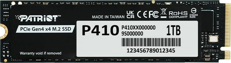 SSD Patriot Viper P410, 1TB, M.2 PCIe Gen4 x4, NVMe 1.4