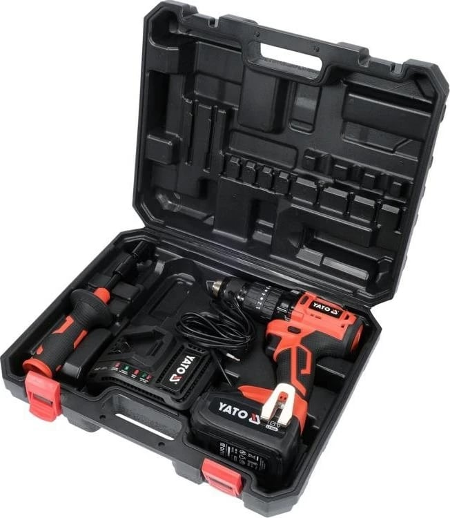 Makine shpimi Yato YT-82790, 2100 RPM, Pa çelës, 1.4 kg, E zezë, E kuqe