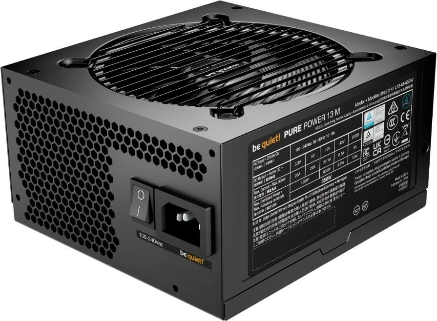 Kasë furnizimi Be quiet! Pure Power 13 M, 650W, ATX 3.1, 80 PLUS Gold, Modular, E zezë