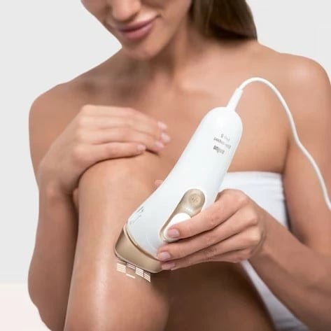 IPL depilator Braun Silk-expert Pro 5 PL5152, 10 nivele intensiteti, SensoAdapt, SkinPro 2.0, bardhë-ari