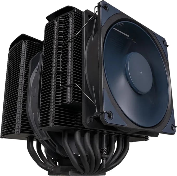 Kasë ftohëse Cooler Master Air MA824 Stealth për CPU, 8 heatpipe, dy ventilatorë, e zezë