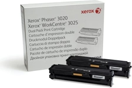 Toner Xerox 106R03048, 2 copë, Origjinal, E zezë
