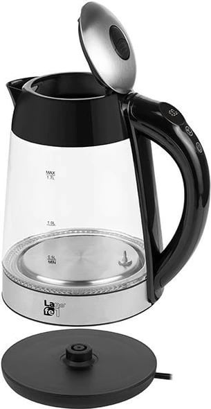 Ibrik elektrik Lafe CEG015, 1.7L, 2200W, xham, i zi/çelik