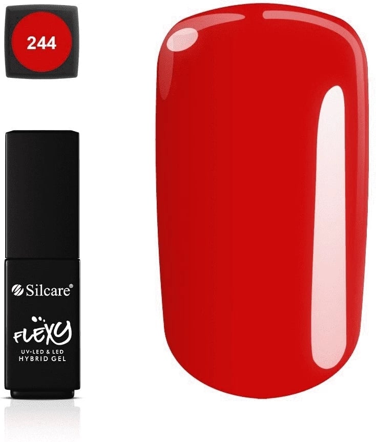 Llak për thonj për femra Silcare Flexy Hybrid Gel She W!ll Stay Beautiful 244, 4.5g