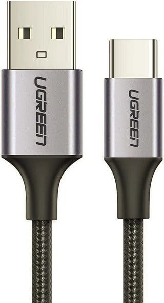 Kabllo USB UGREEN US288, USB-A në USB-C, 2m, Gri