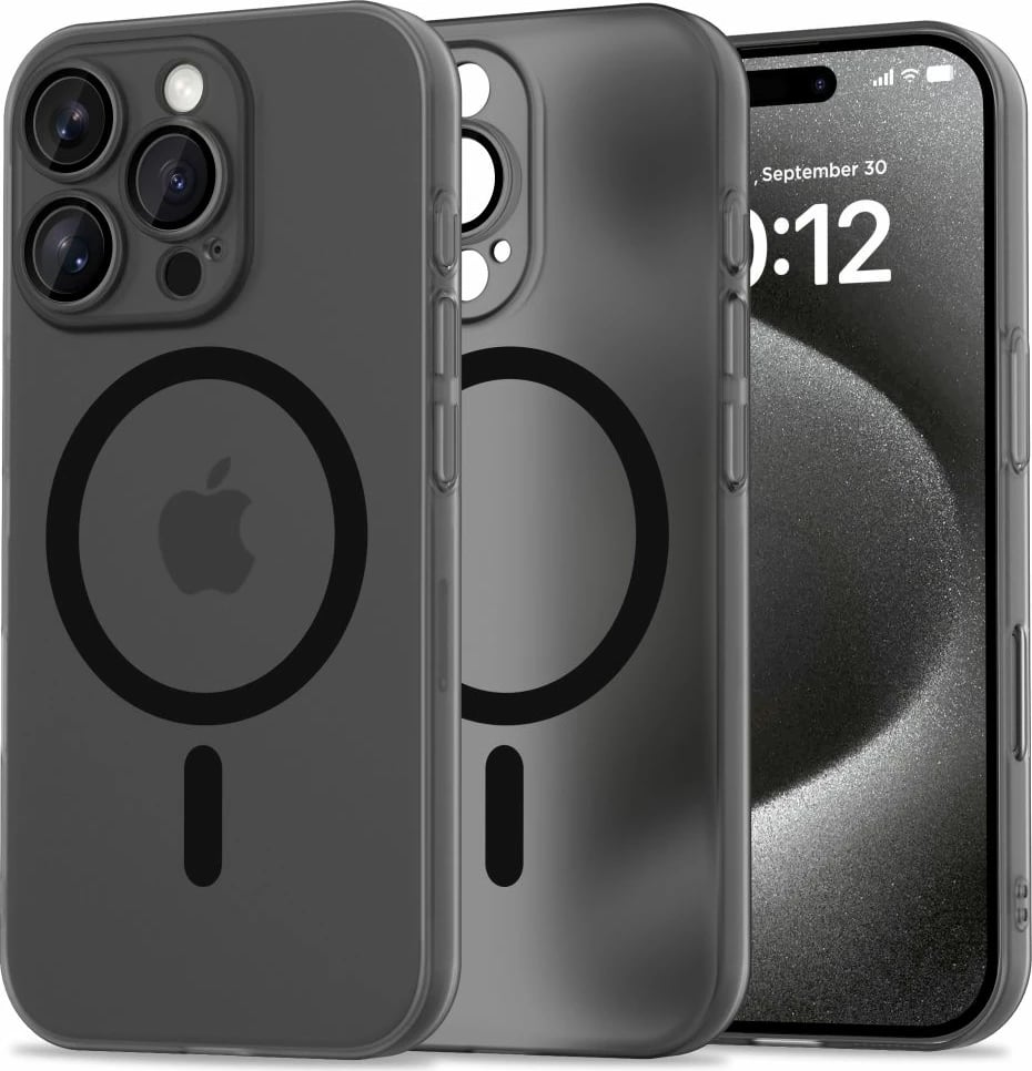 Mbështjellës Tech-Protect MagSlim MagSafe për iPhone 16 Pro Max, gjysmë-transparent