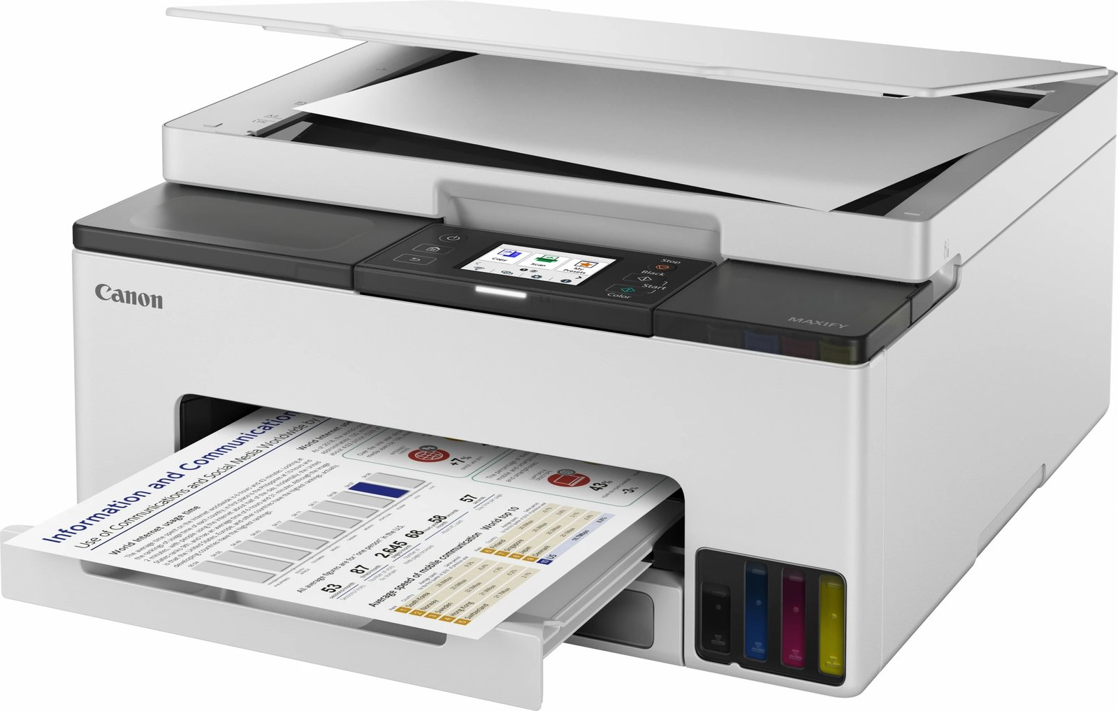 Printer Canon MAXIFY GX1050, Inkjet, Colour printing, 600 x 1200 DPI, Colour copying, A4, Black, White